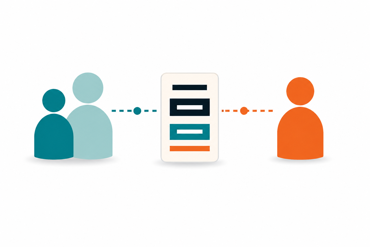 Student and parent counselling SVG illustration
